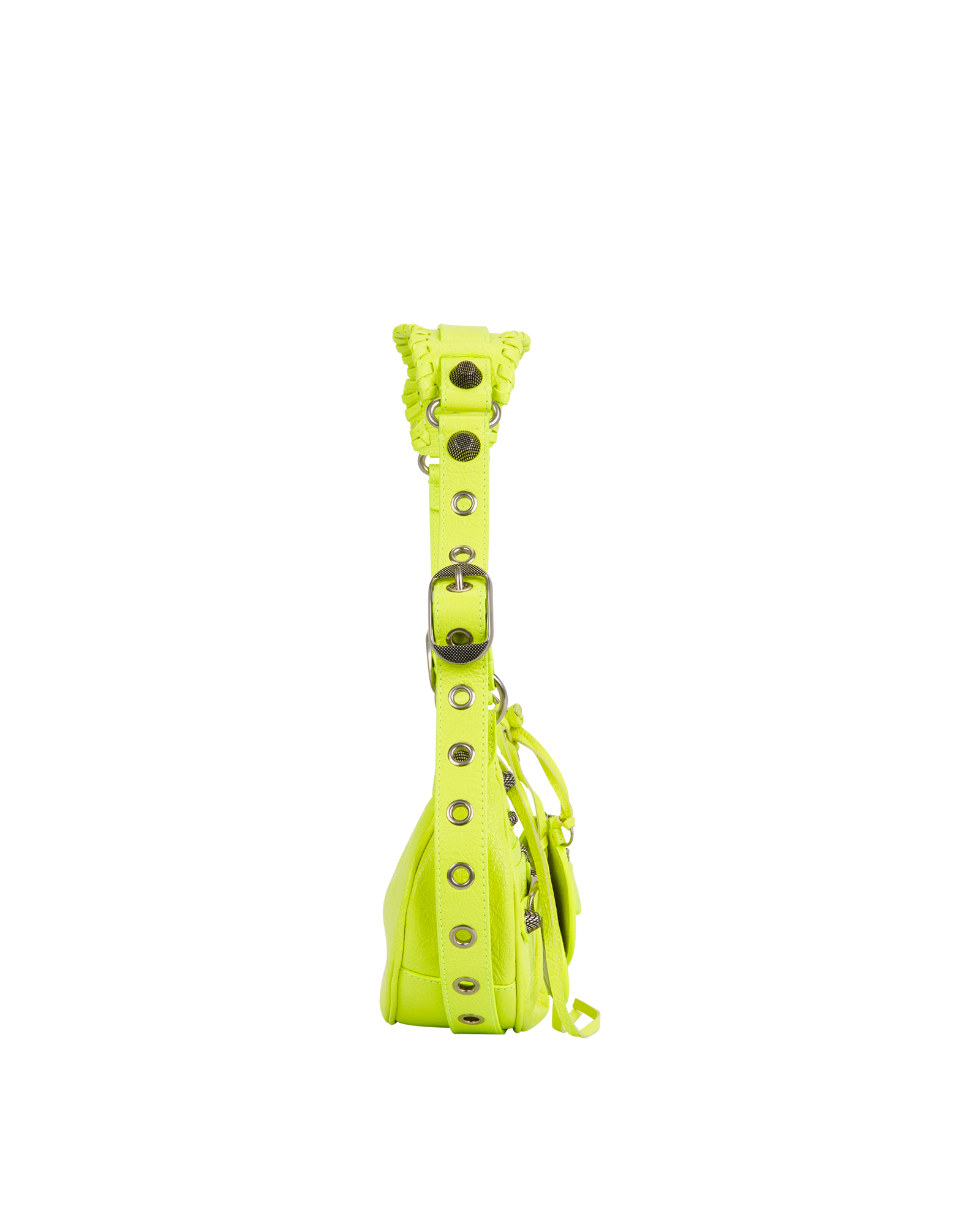 Le Cagole XS, &pound;850, Handbags, Green, Leather, Side view
